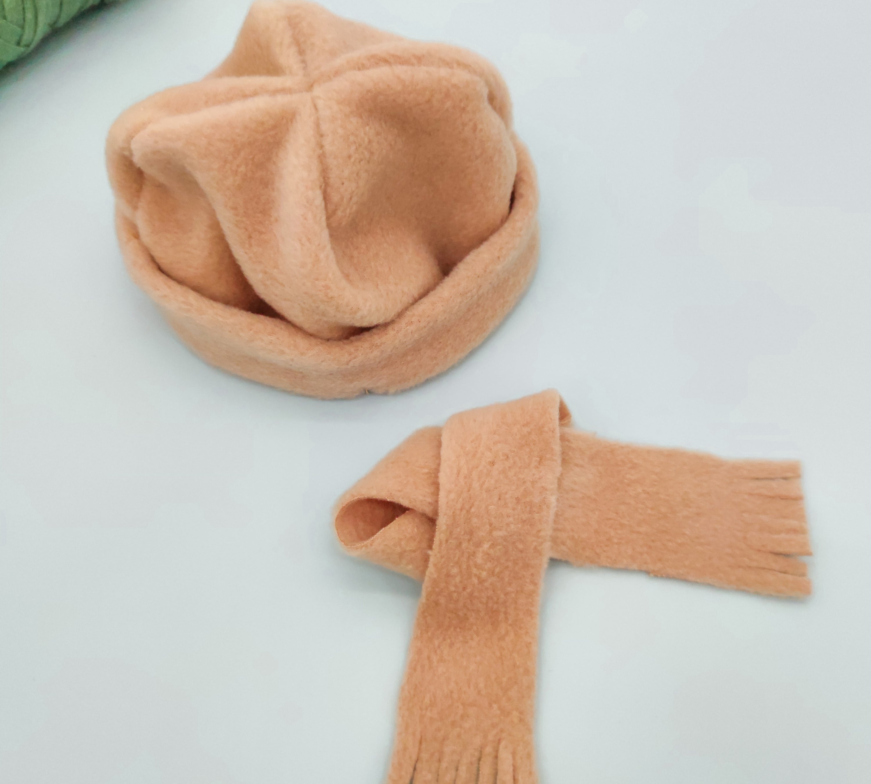 Cappellino + sciarpa handmade per peluche - Alice e Mia - Pipapù