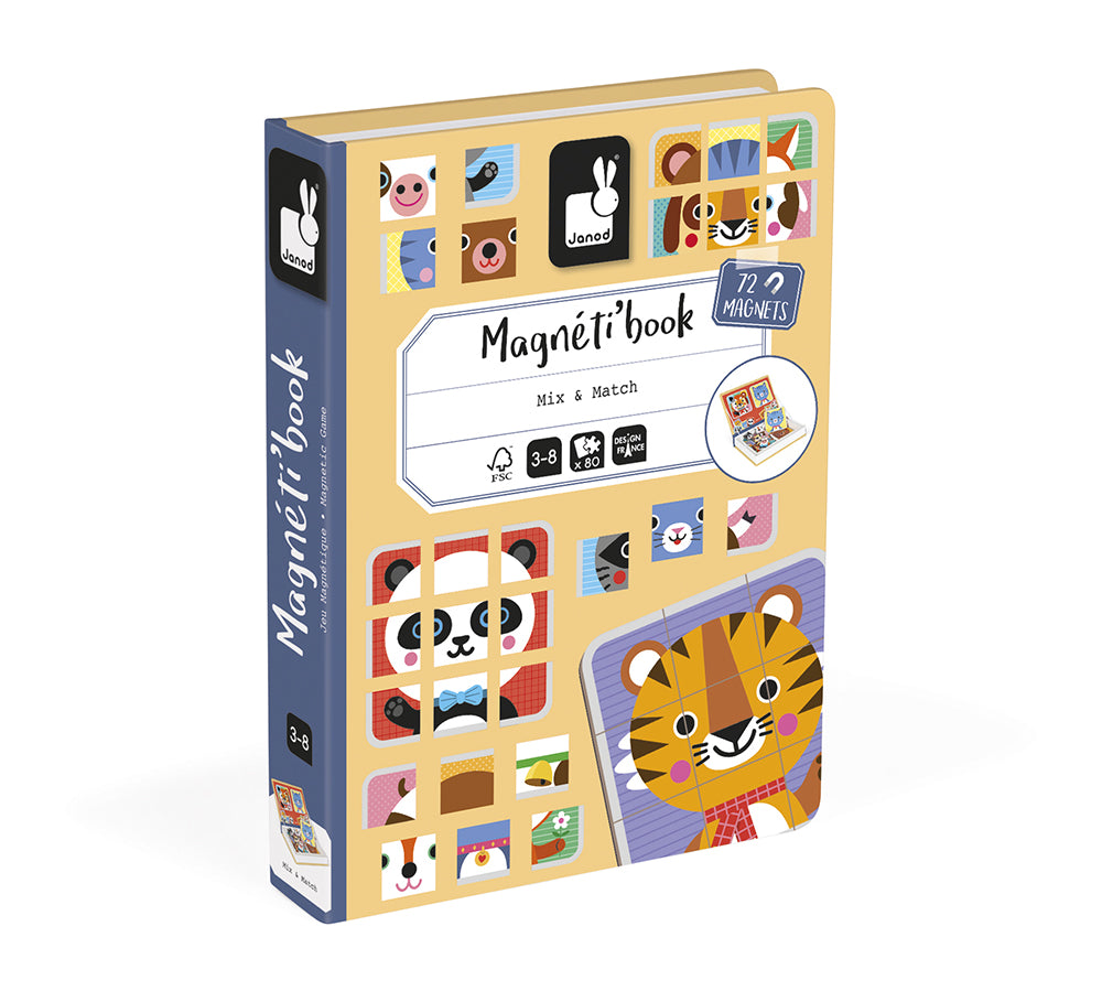 Magnetic Book Mix & Match - Janod - Pipapù